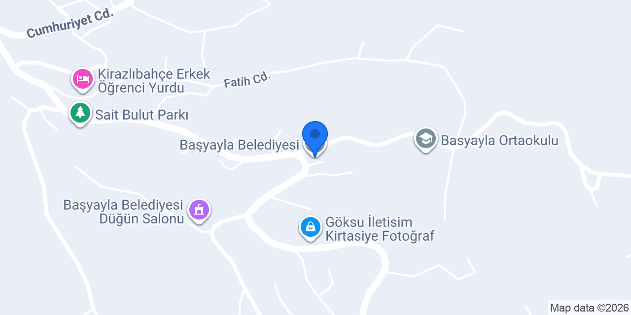 Başyayla Belediyesi konumu