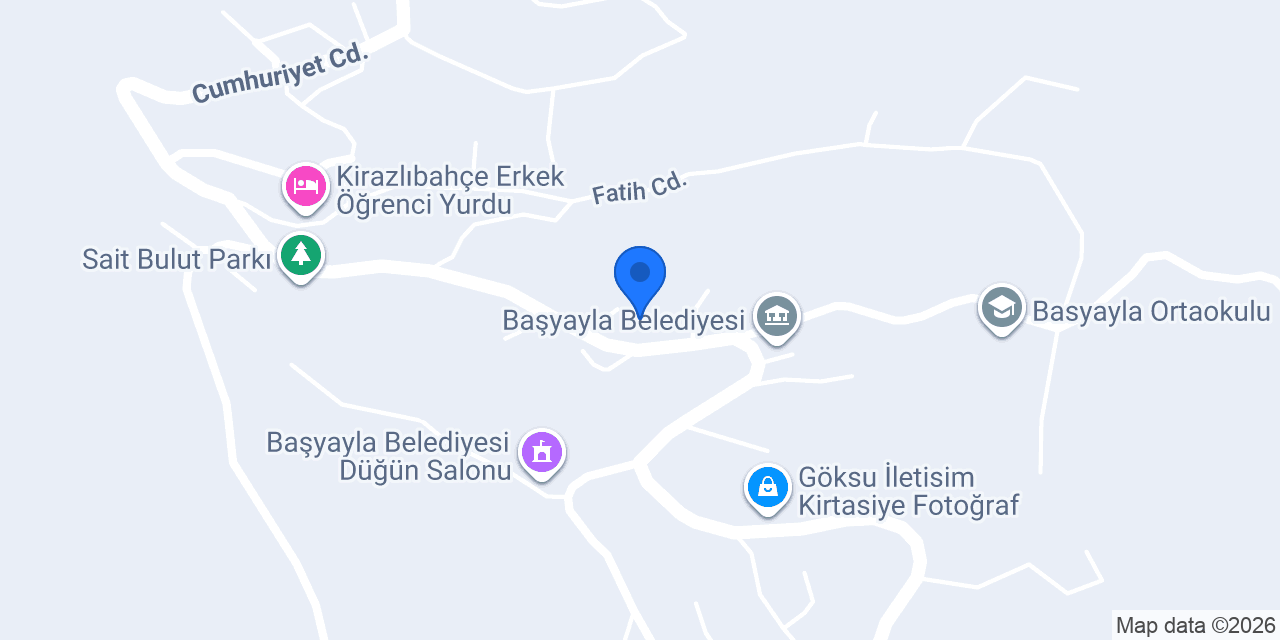 Başyayla Noterliği konumu