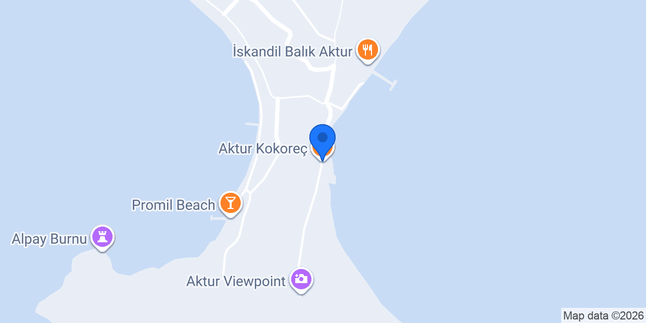 Aktur Kokoreç konumu