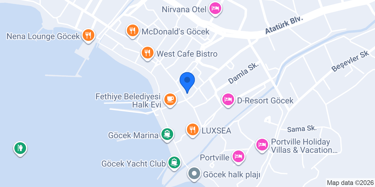 Ptt-göcek Şubesi konumu