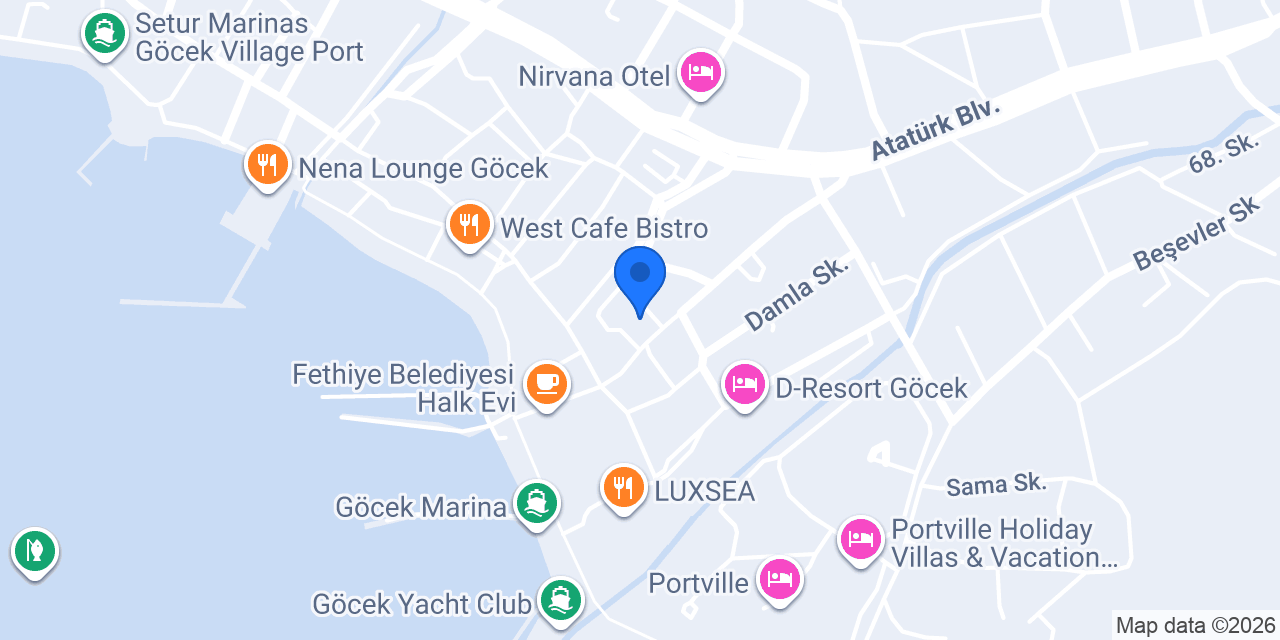 Göcek Baksi Studio konumu