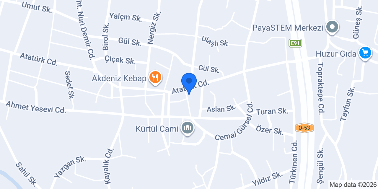 OTO KUAFÖR TANER SERT konumu