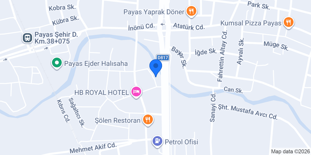 DAĞLI LASTİK KAPLAMA konumu