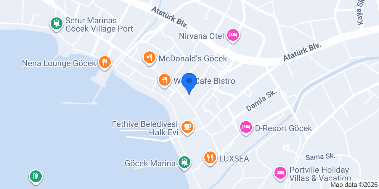 Göcek Centre Hotel konumu