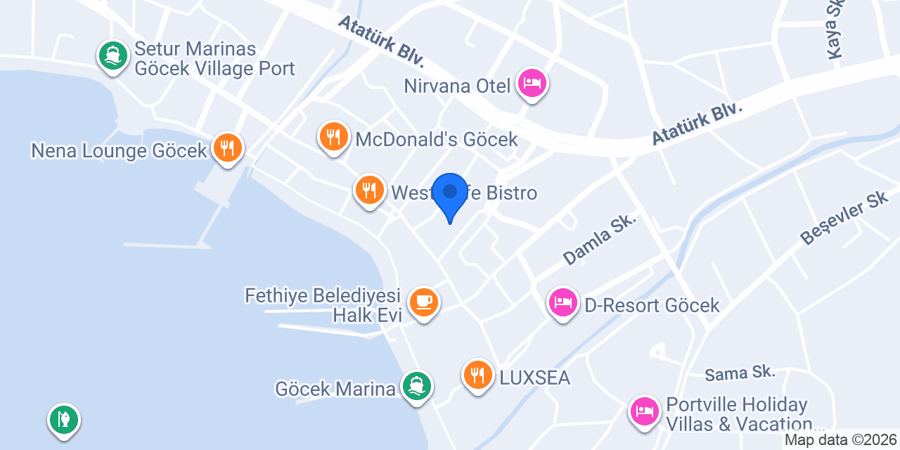 Yurtiçi Kargo Göcek konumu