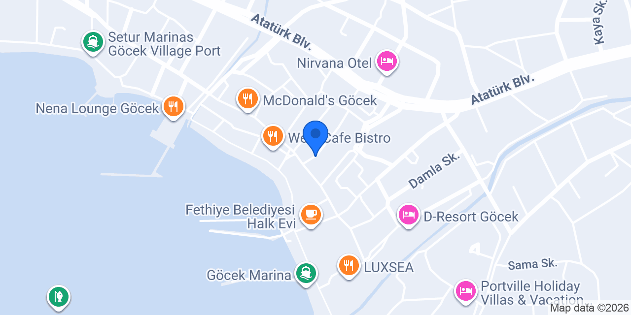 Göcek Berber Kuaför konumu