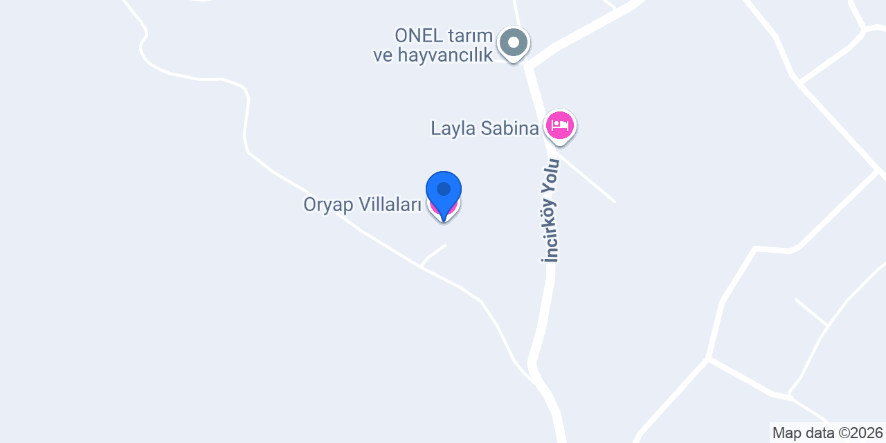 Oryap Villaları konumu