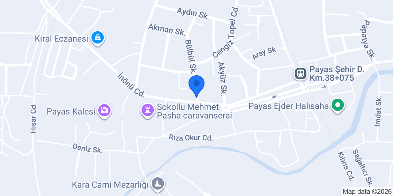 Karacami Unlu Mamülleri konumu