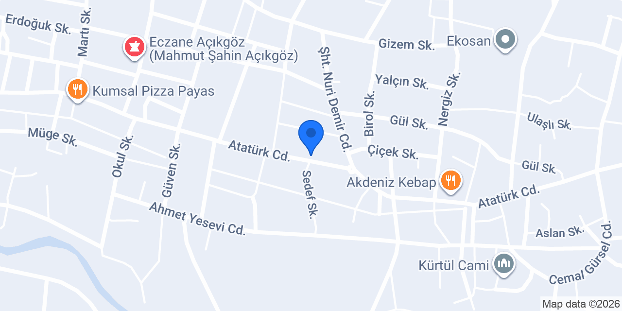 Kardeşler kasap ve kebab konumu