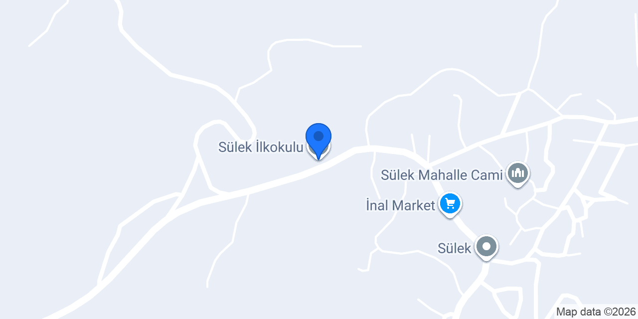 Sülek İlkokulu konumu