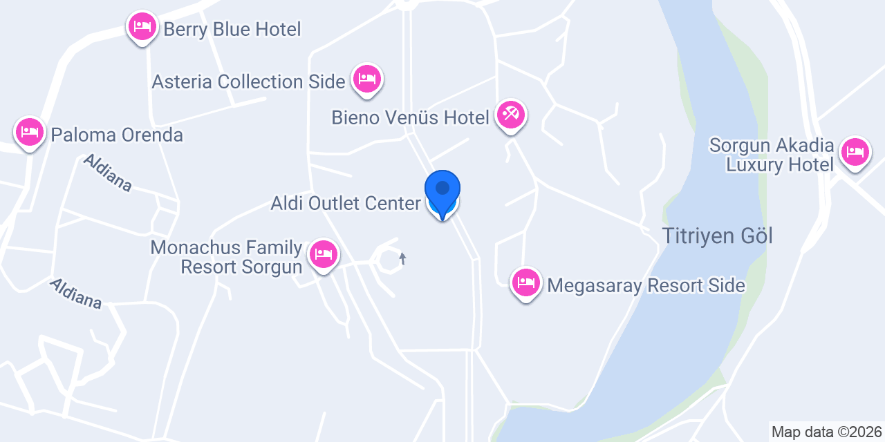 Aldi Outlet Center konumu
