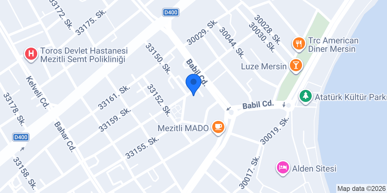 Mezitli Taksi konumu