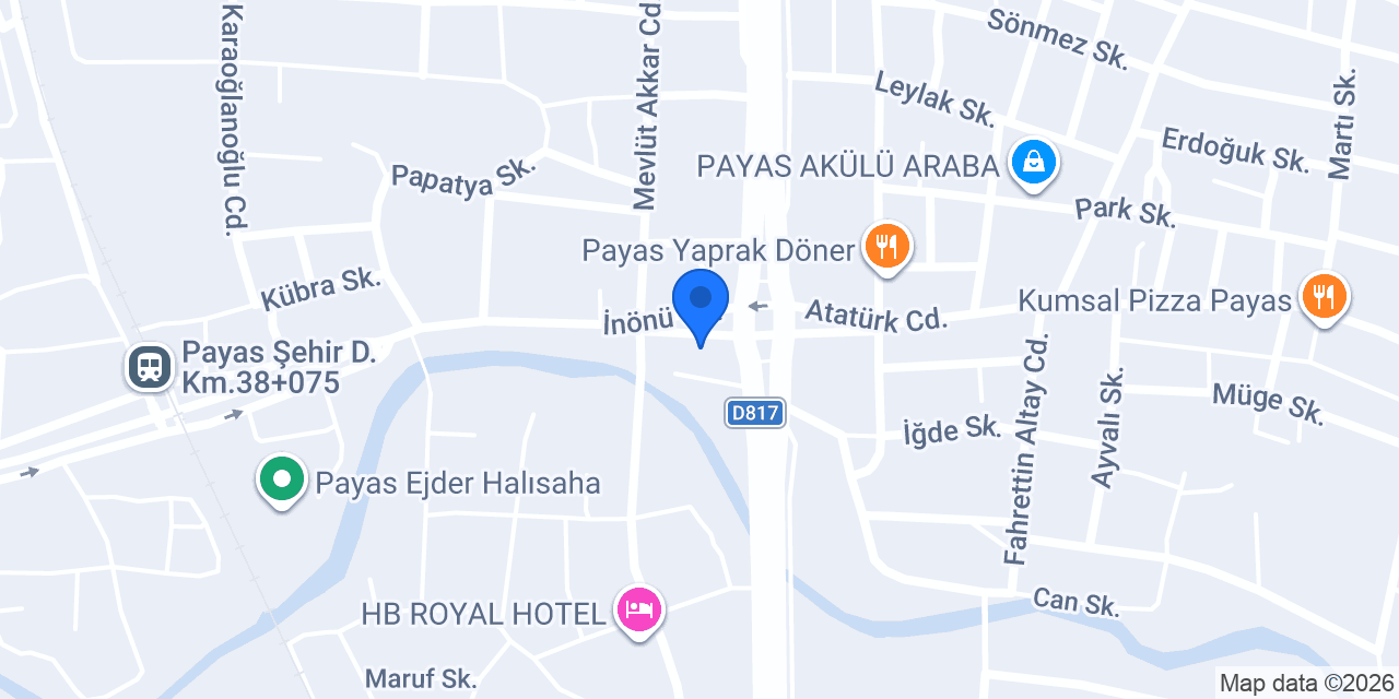 Deniz Araç Kiralama Rent a Car konumu