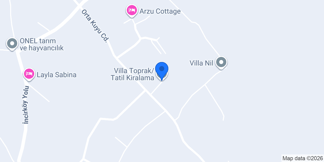 Villa Toprak/ Tatil Kiralama konumu