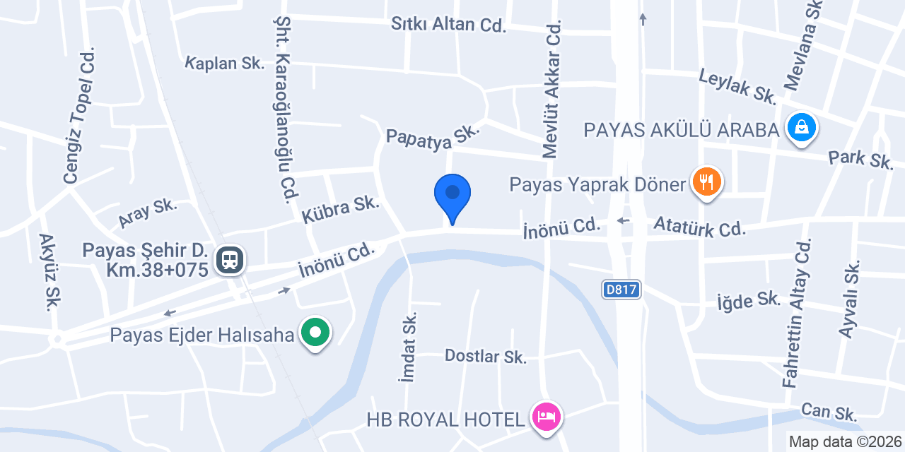 Payas Kral Künefe 1 konumu