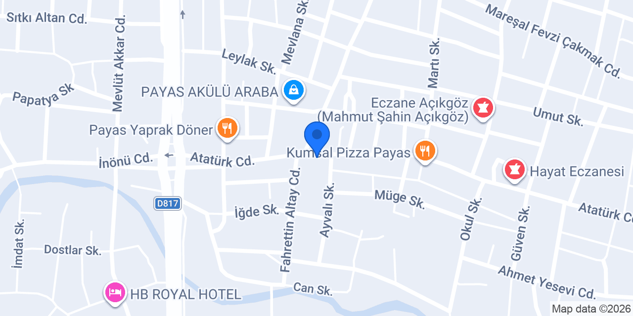 İdo Giyim Payas konumu