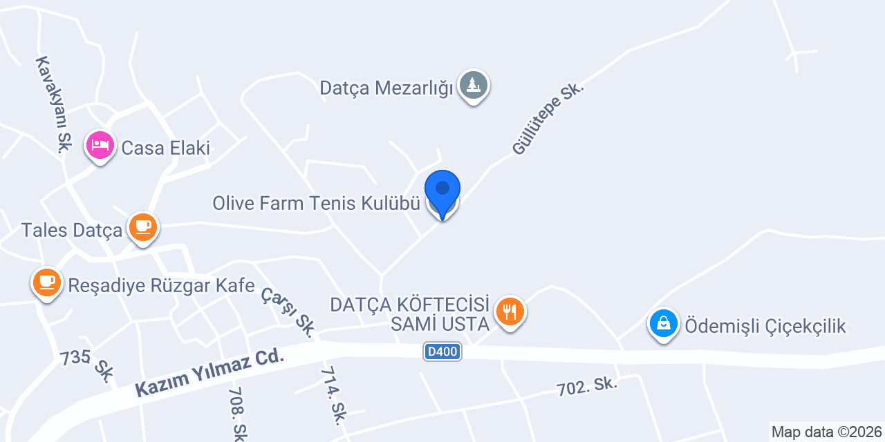 Olive Farm Tenis Kulübü konumu