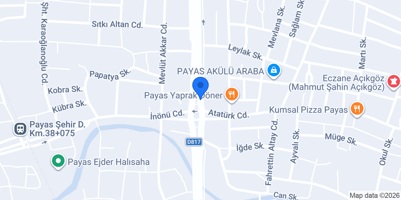 Ziraat Bankası Payas Şubesi konumu