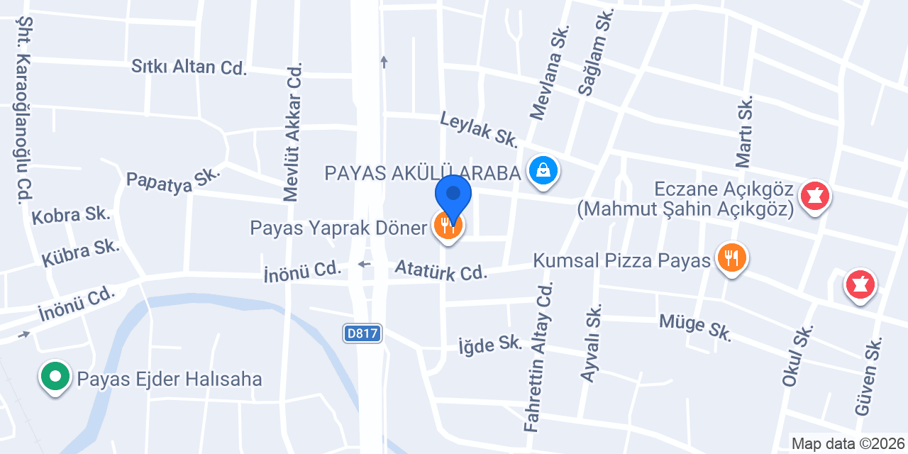 Çiğ Köfteci Ömer Usta Payas konumu