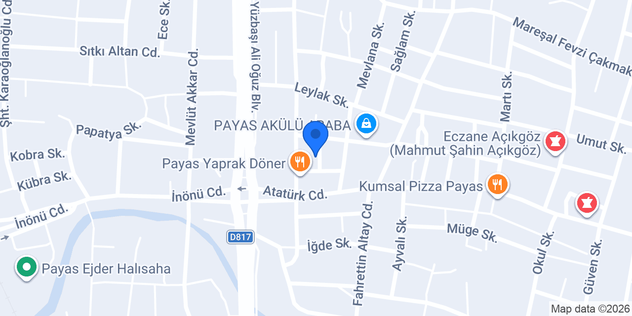 Antakya kral döner Payas konumu