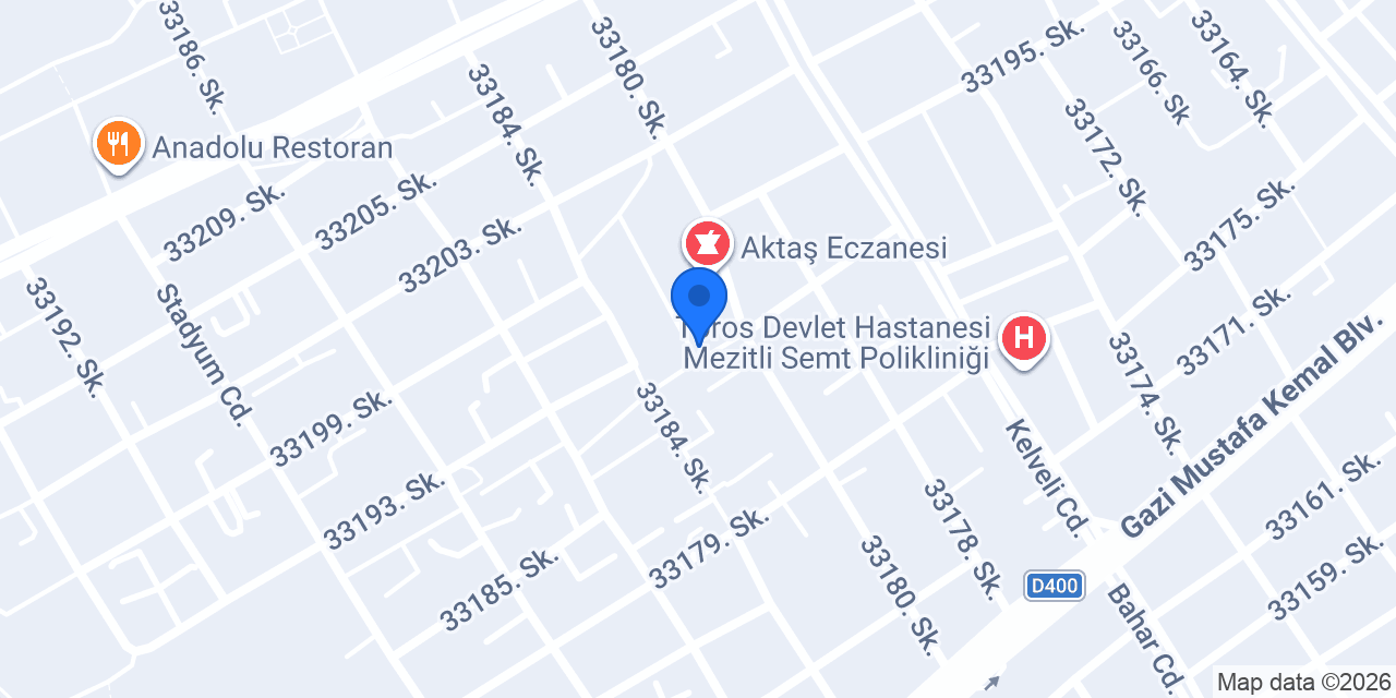 Mersin AKTAN A.Ş - AKTAN İNŞAAT - Mersin Satılık Ev Mersinde Satılık Yazlık konumu