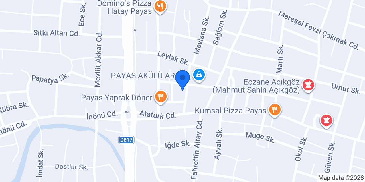 Payas ÇiğKöfteci Ömer Usta Yeni Şube konumu