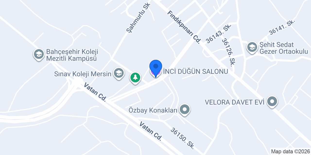 İNCİ DÜĞÜN SALONU konumu