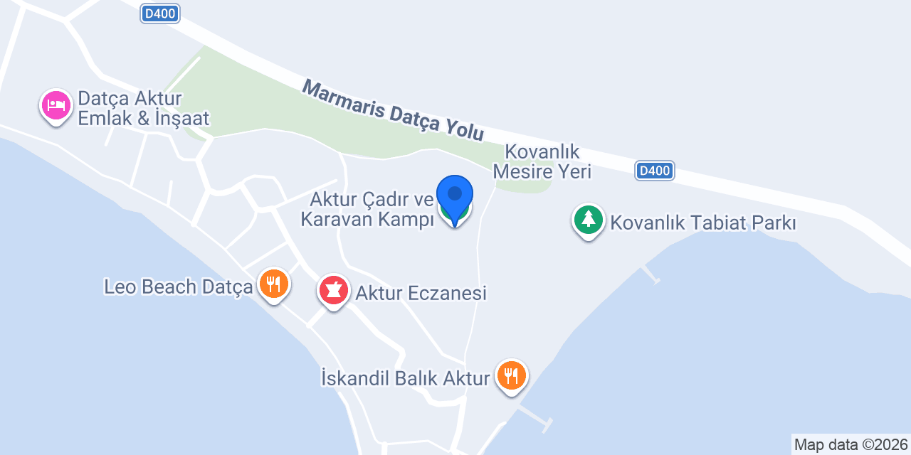 Aktur Çadır ve Karavan Kampı konumu