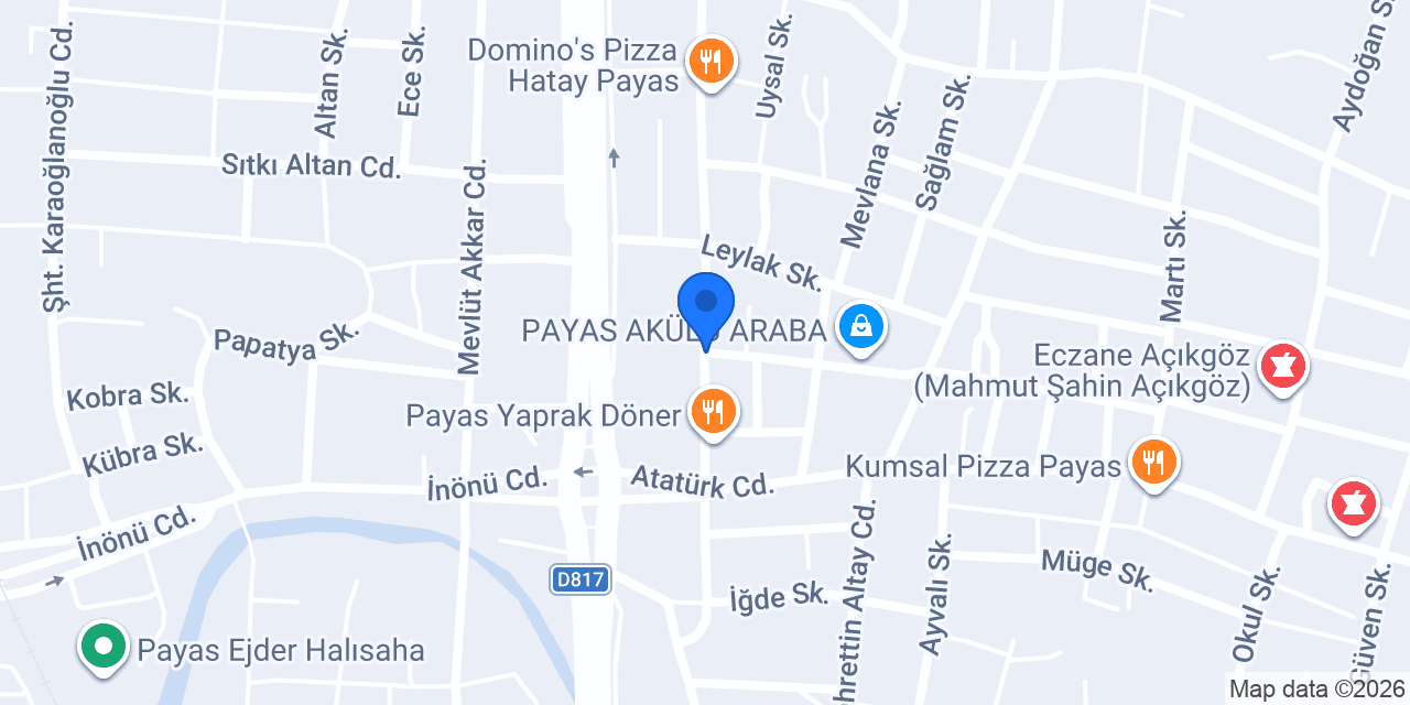 PAYAS ÇİÇEK TAKSİ DURAĞI konumu