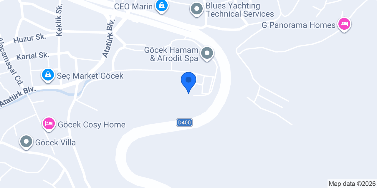Villa Kayahan Göcek konumu