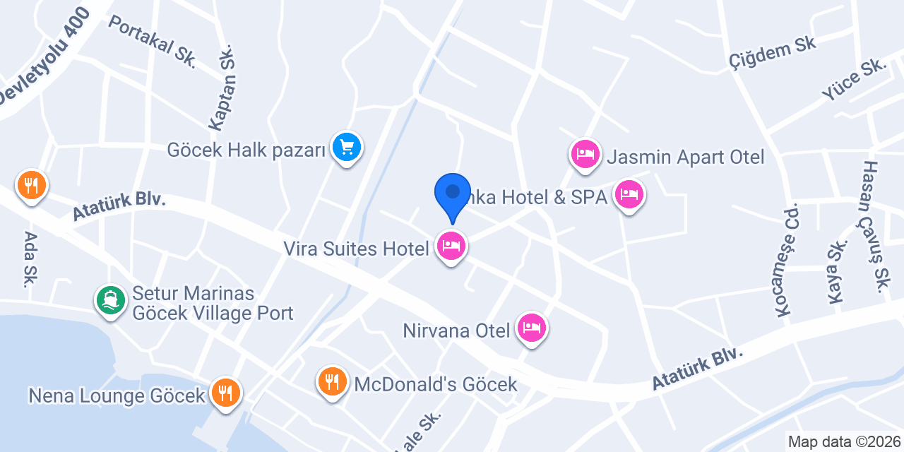 Efe Hotel Göcek konumu