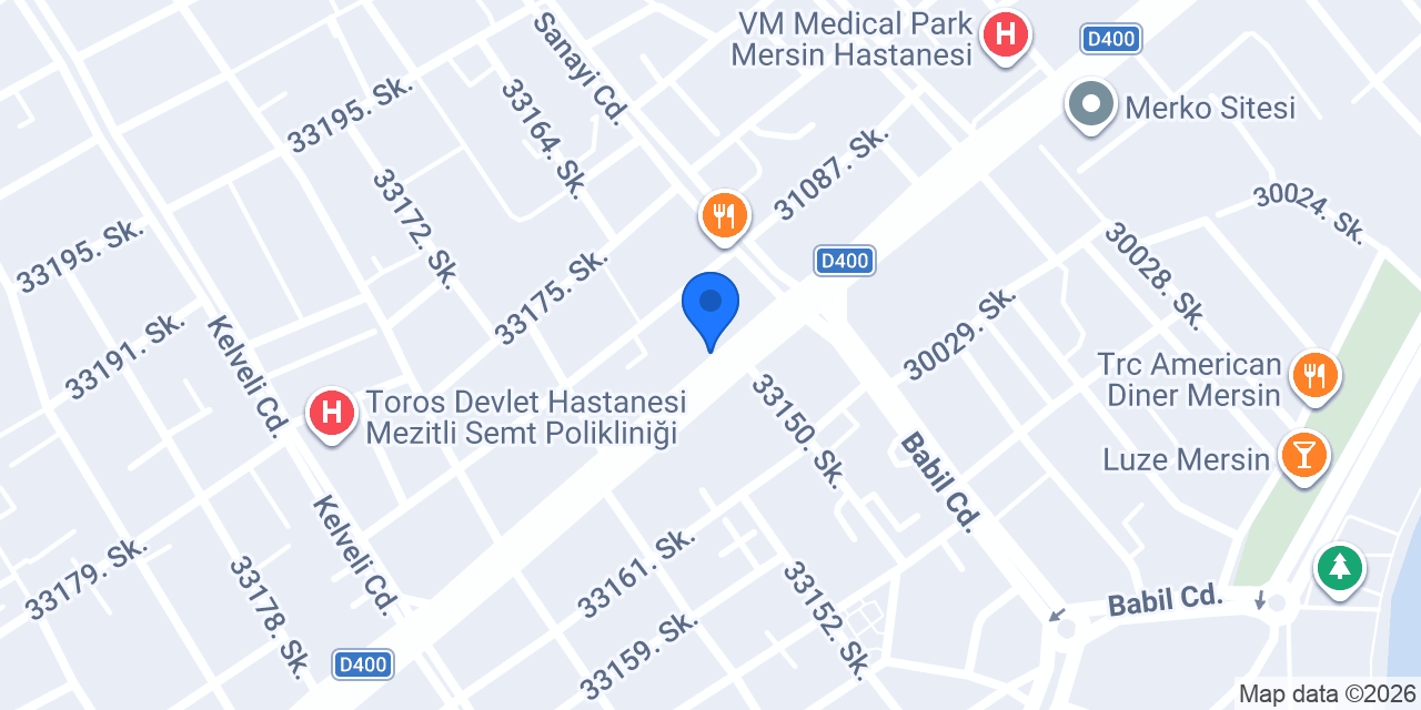 Yapı Kredi - Mersin Babil Kavşağı Şubesi Şubesi konumu