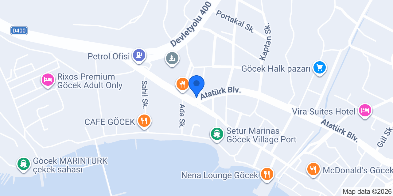 Salkım Göcek konumu