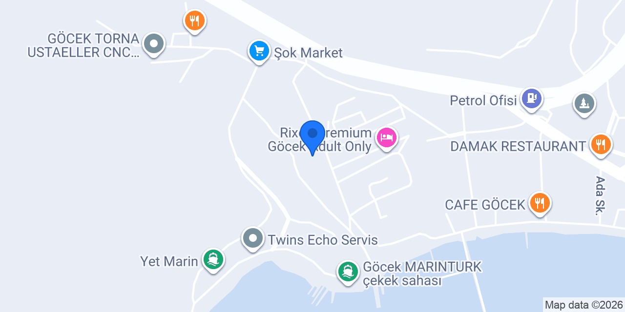 V Marine Göcek konumu