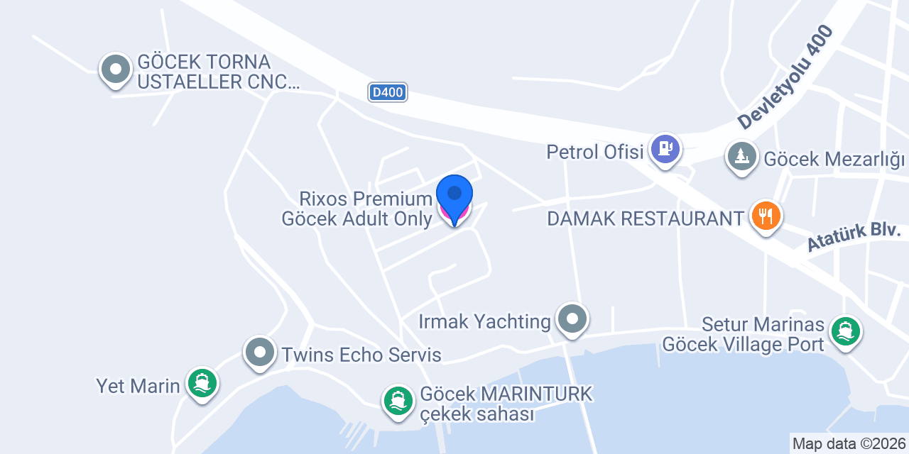 Rixos Premium Göcek Adult Only konumu