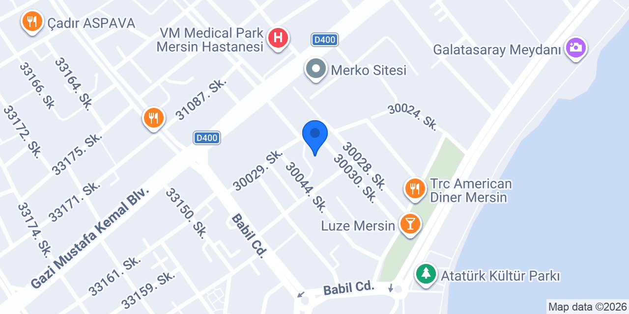 Butik Mersin Hotel konumu