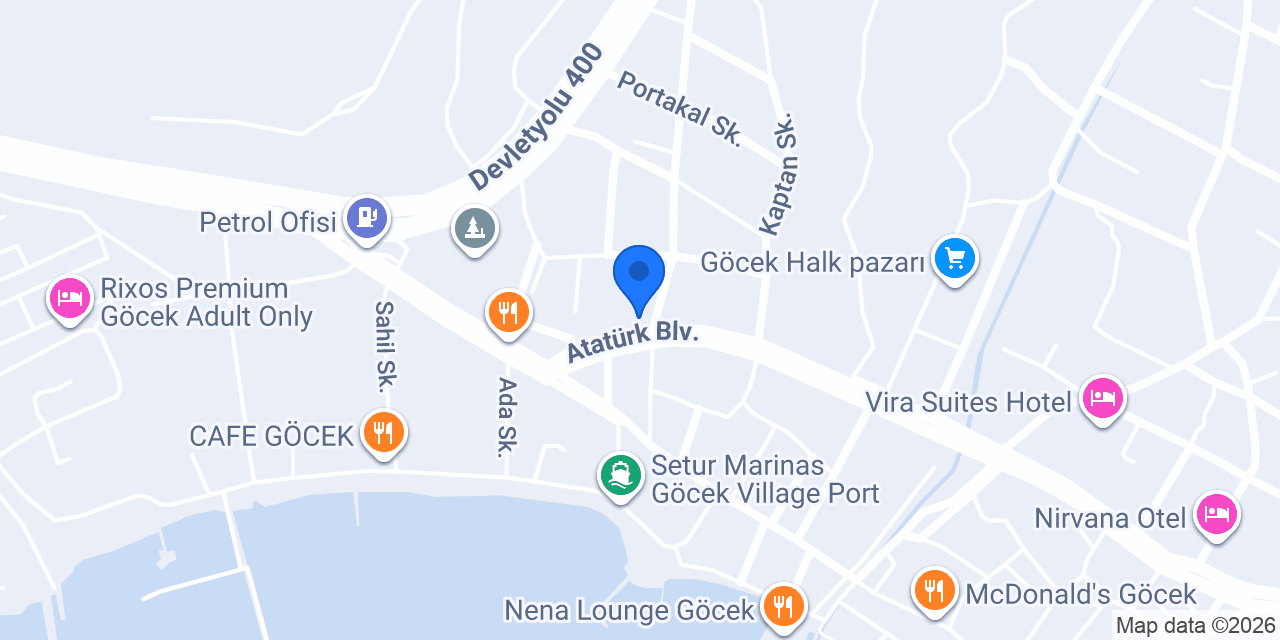 Gören Marin Center konumu