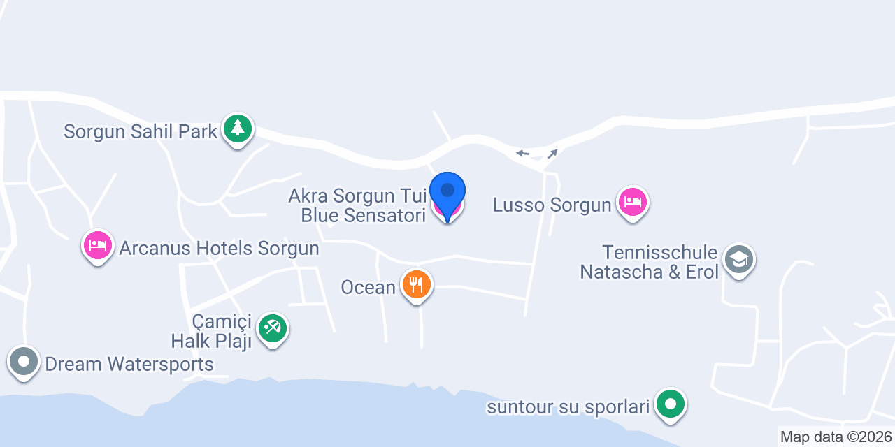 Akra Sorgun Tui Blue Sensatori konumu