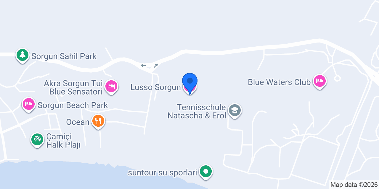 Lusso Sorgun konumu
