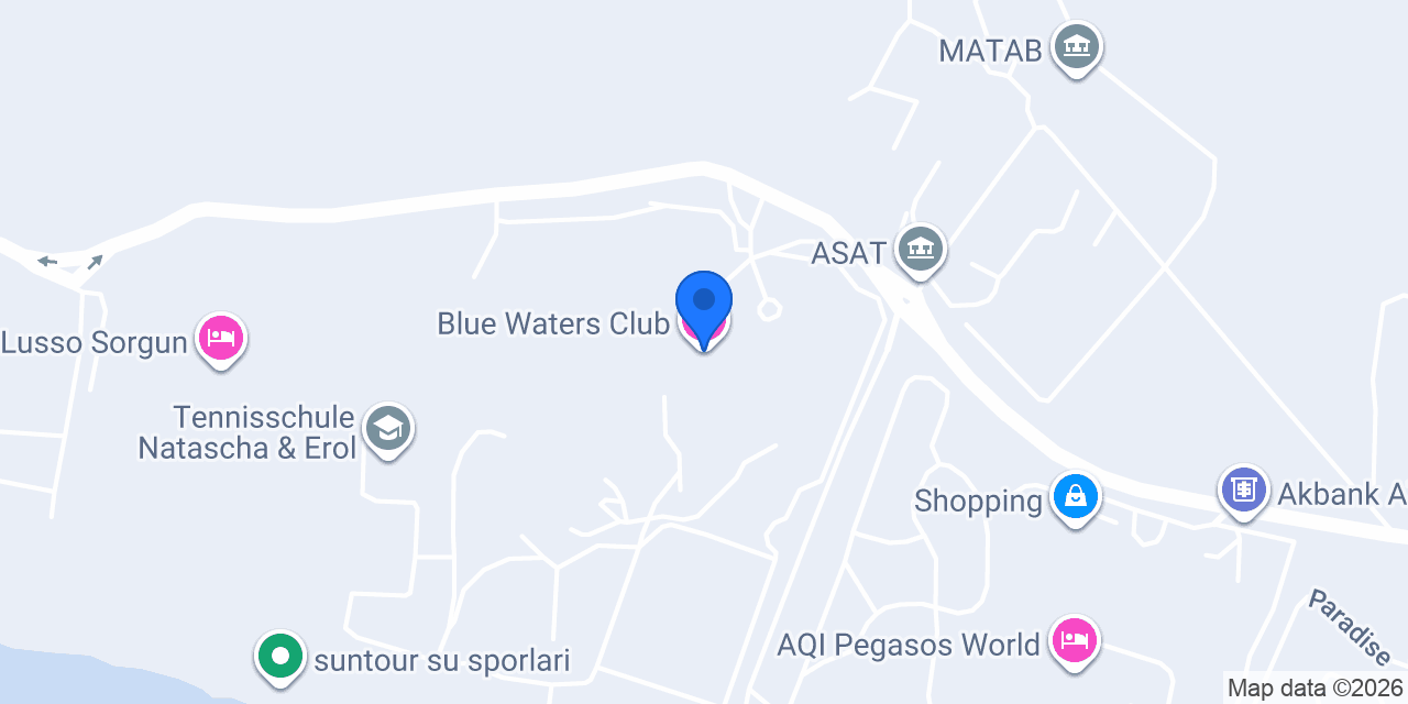Blue Waters Club konumu