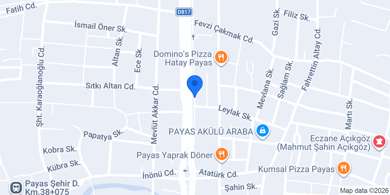 Yurtiçi Kargo Payas konumu