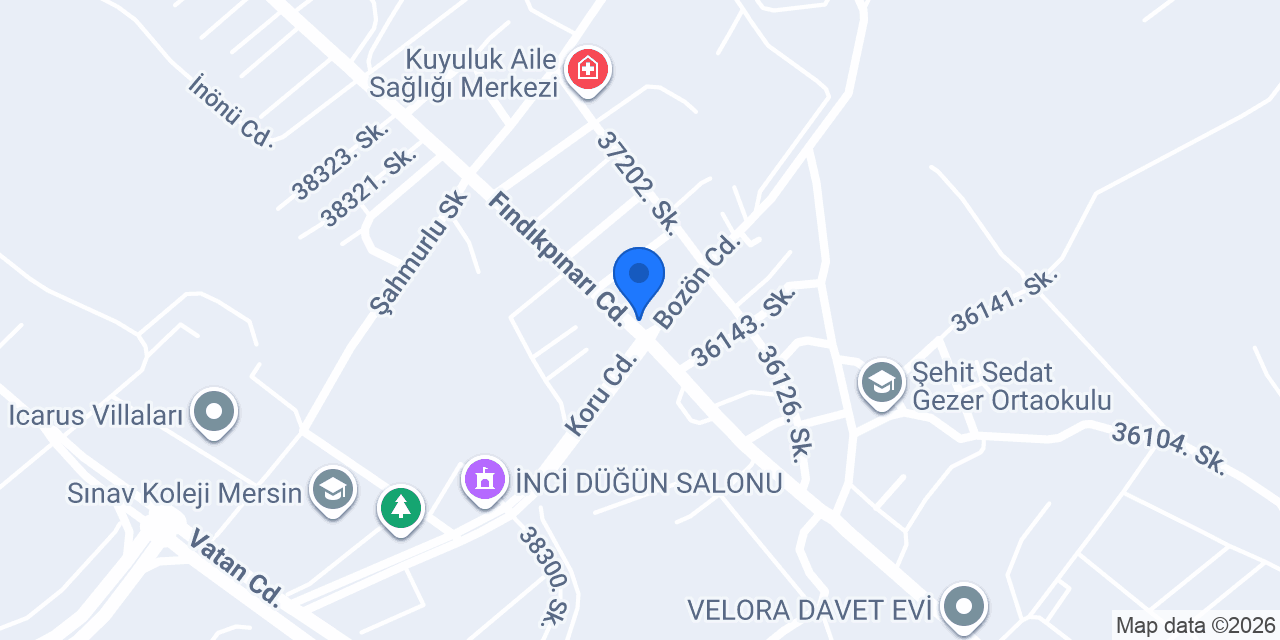 Kuyuluk Veteriner Kliniği konumu