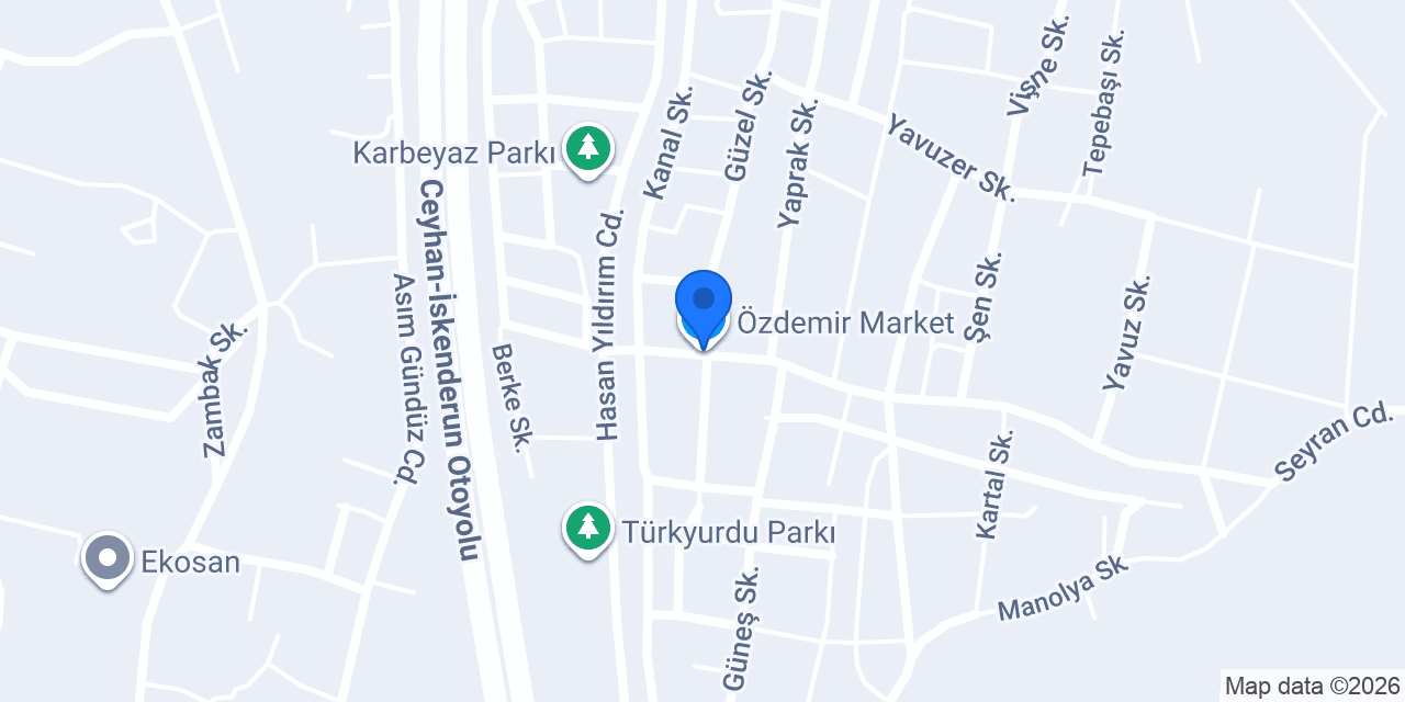 Özdemir Market konumu