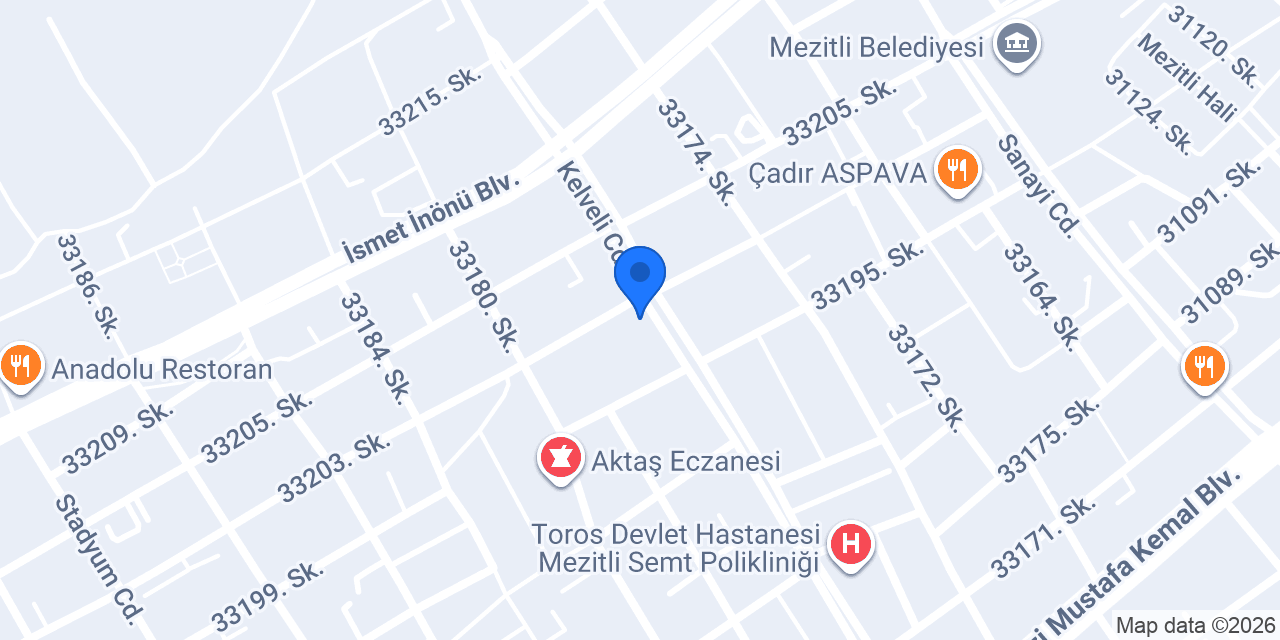 Ted Mersin Koleji Anaokulu konumu