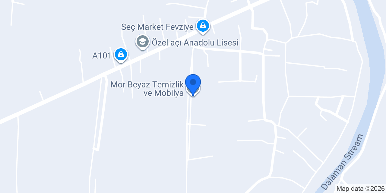 Mor Beyaz Temizlik ve Mobilya konumu