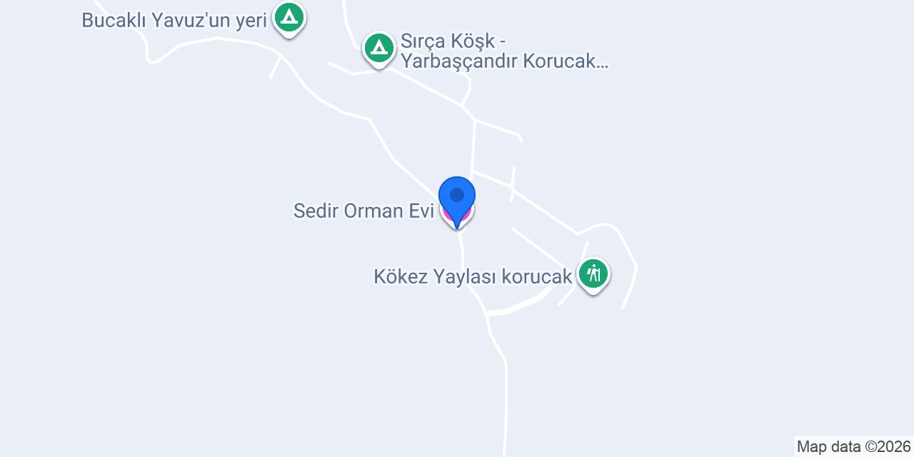 Sedir Orman Evi konumu