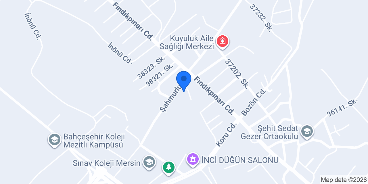 Mezitli Halk Kütüphanesi konumu