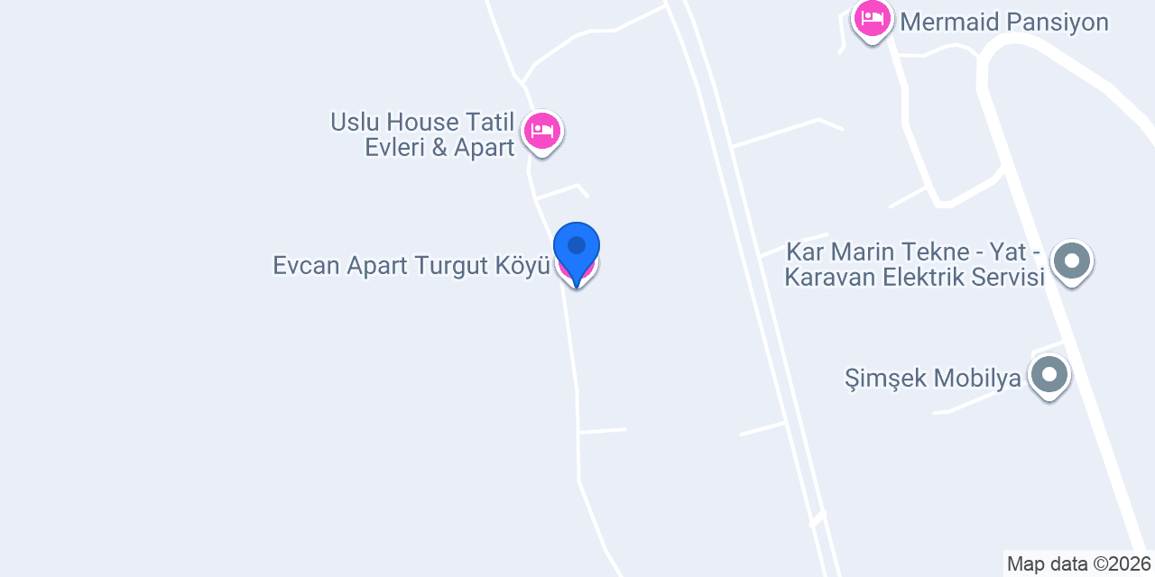 Evcan Apart Turgut Köyü konumu