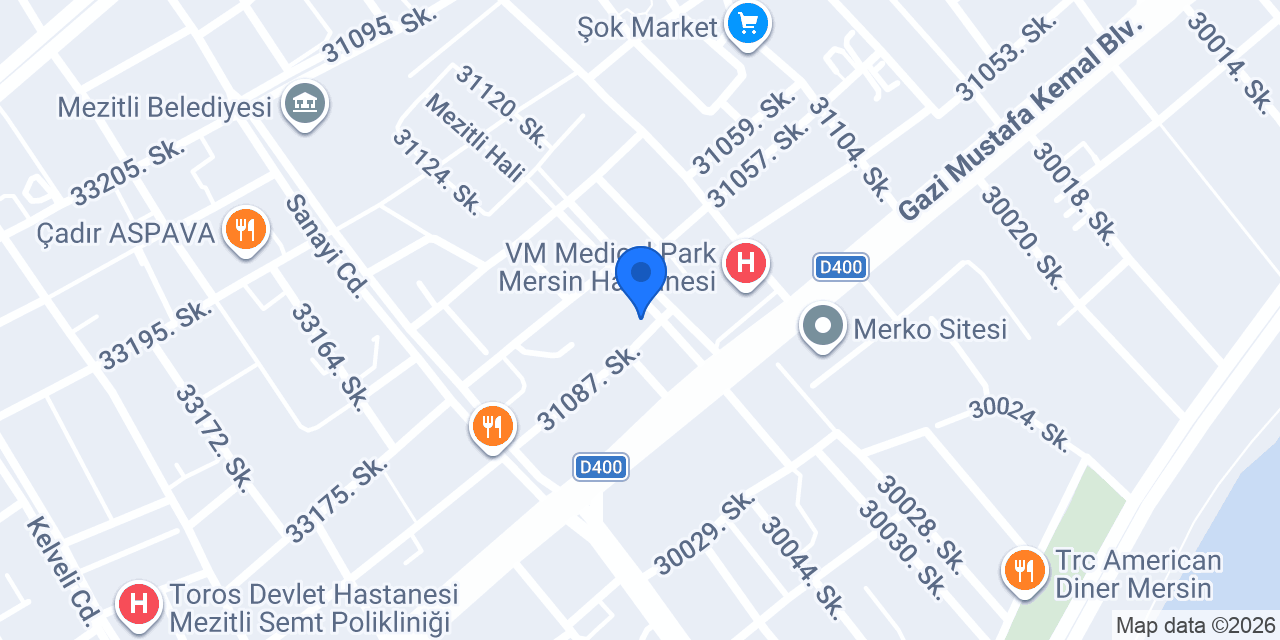 Mezitli dönerci konumu