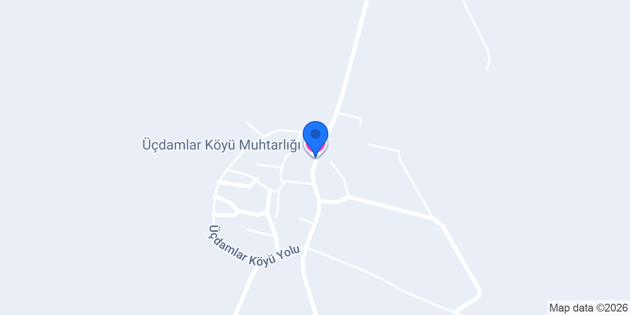 Üçdamlar Köyü Muhtarlığı konumu